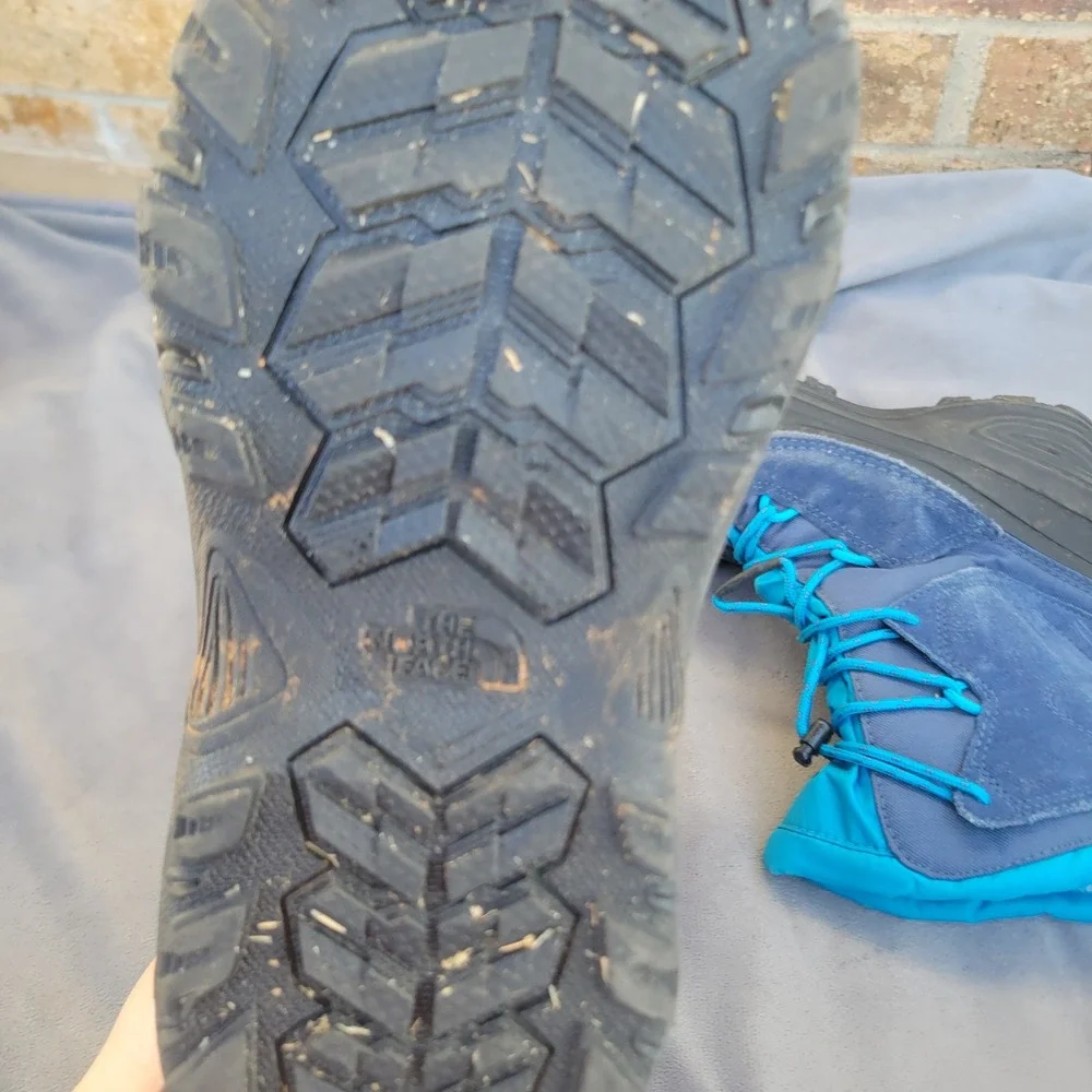 The North Face Alpenglow IV Blue Waterproof Winter Snow Boots NF0A5LXF US 5‎